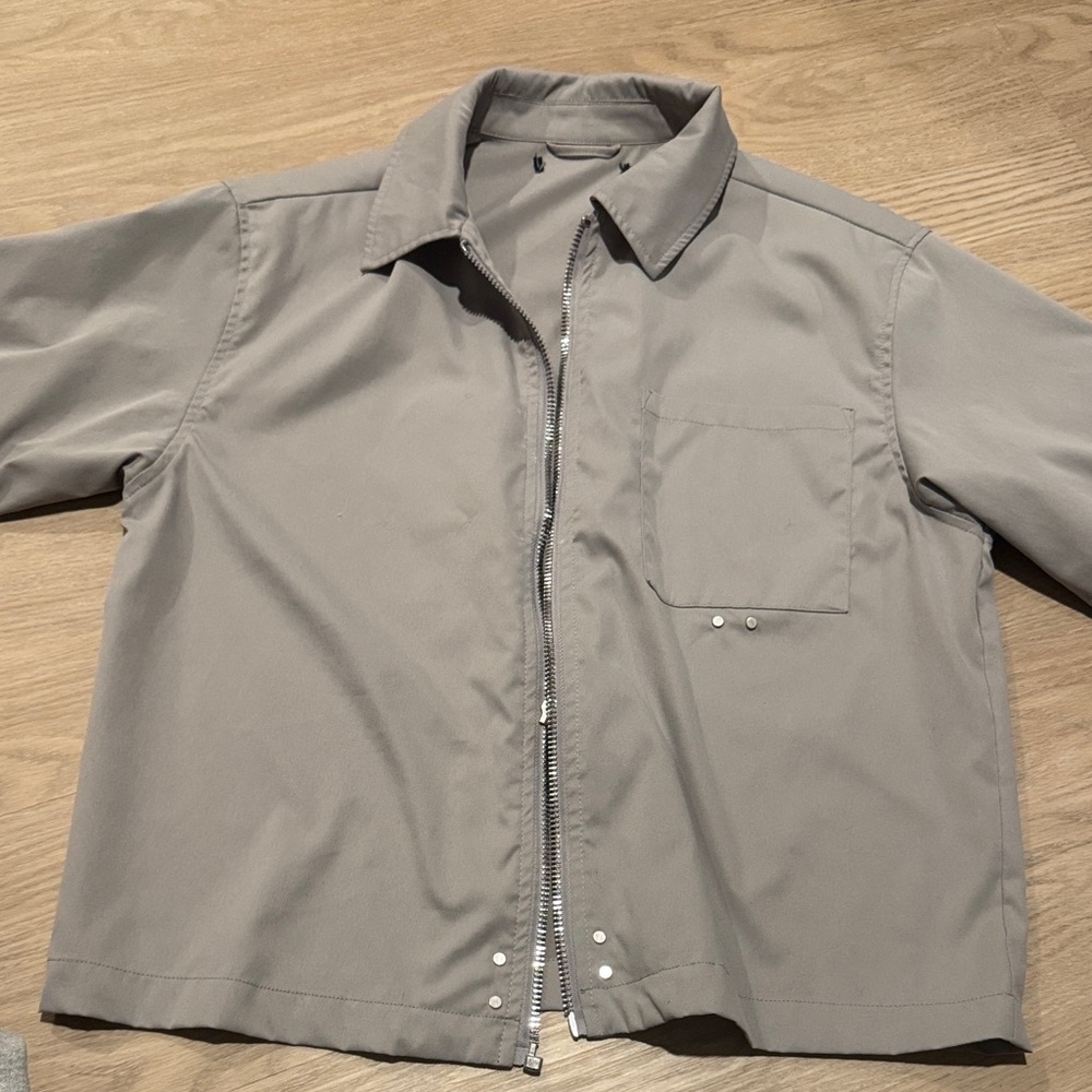 Silver hardware overshirt